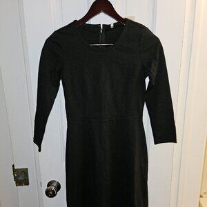 Black Muji Flared Dress (XS, With Tags)